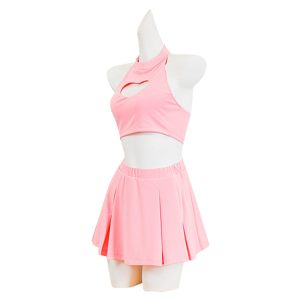 Death Note Misa Amane Tenue Rose Cosplay Costume