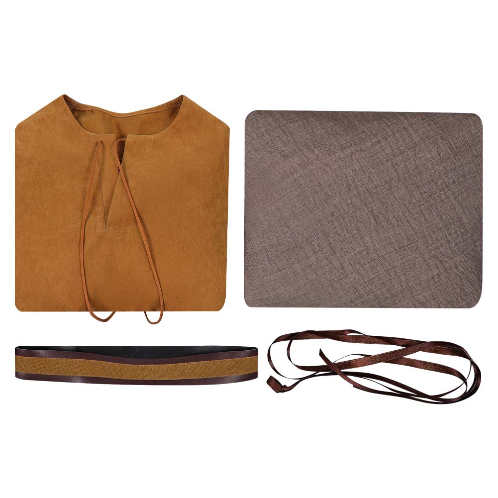 Enfant A Knight of the Seven Kingdoms(2026) Egg Tenue Brune avec Cape Cosplay Costume