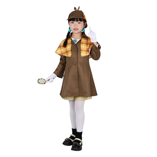 Enfant Jeu Princess Peach: Showtime!(2024) Détective Peach Cosplay Costume