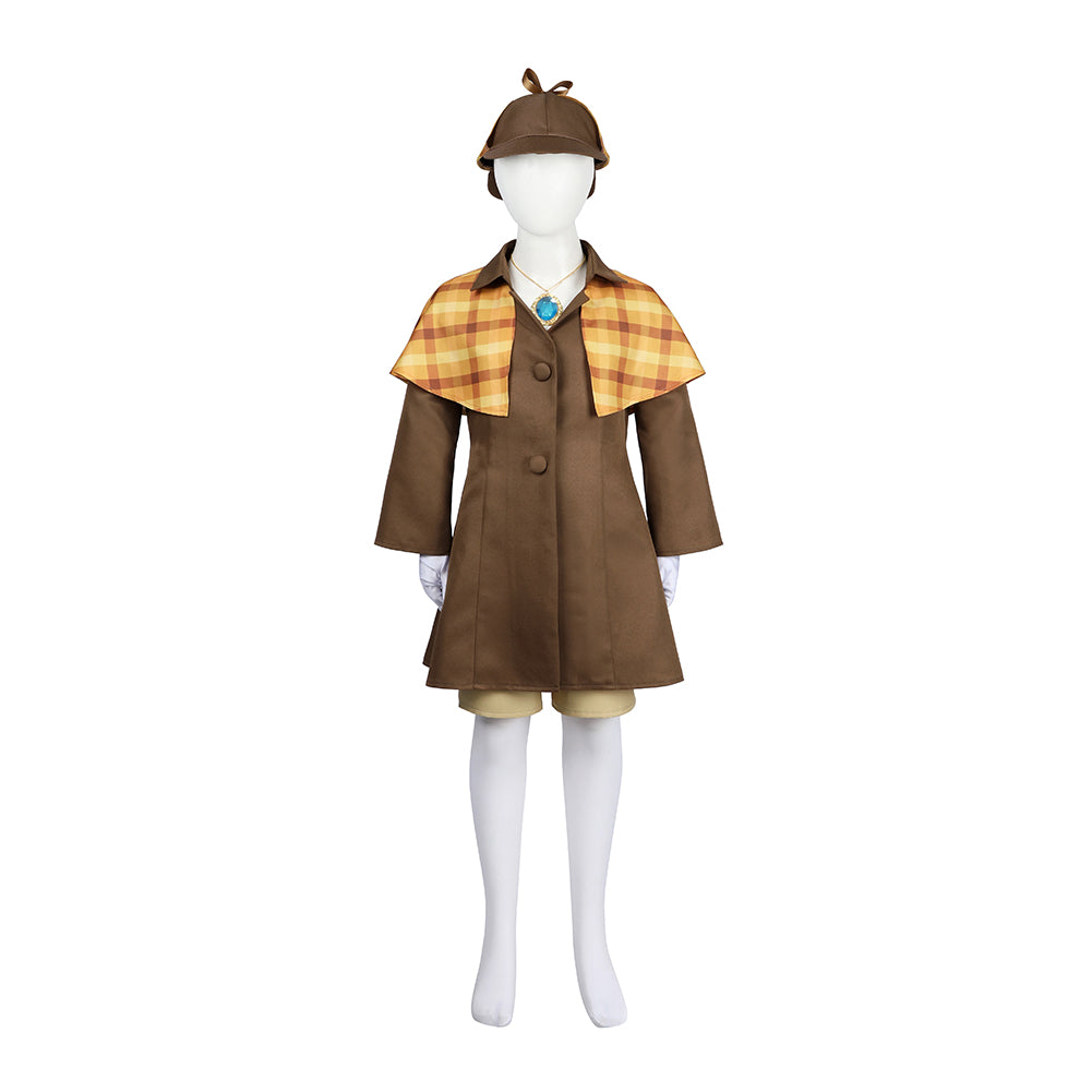 Enfant Jeu Princess Peach: Showtime!(2024) Détective Peach Cosplay Costume