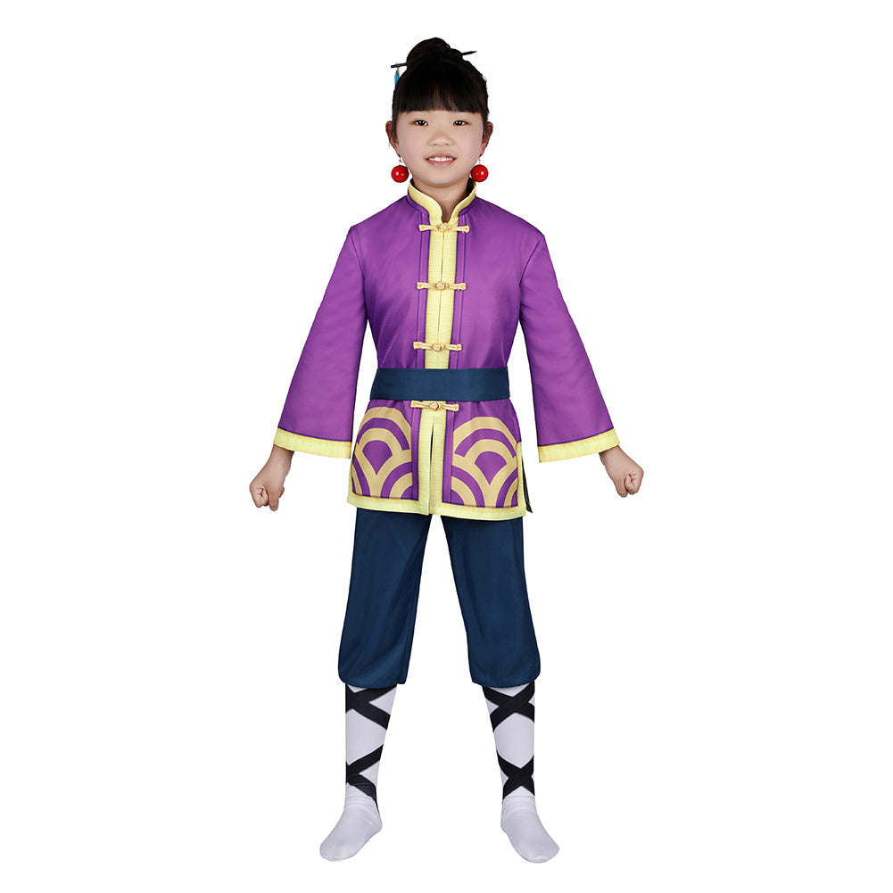 Enfant Jeu Princess Peach: Showtime!(2024) Kung Fu Peach Cosplay Costume