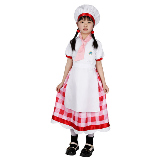 Enfant Jeu Princess Peach: Showtime!(2024) Pâtissière Peach Cosplsy Costume