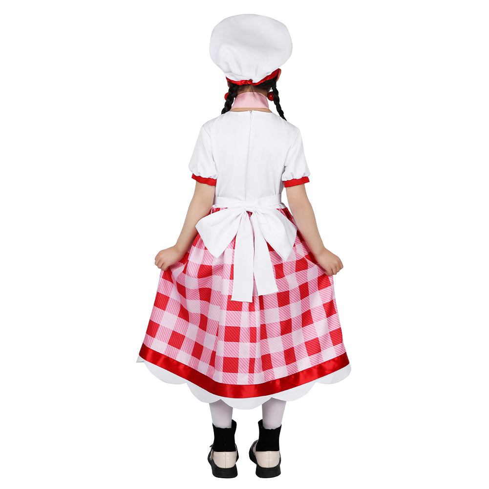 Enfant Jeu Princess Peach: Showtime!(2024) Pâtissière Peach Cosplsy Costume