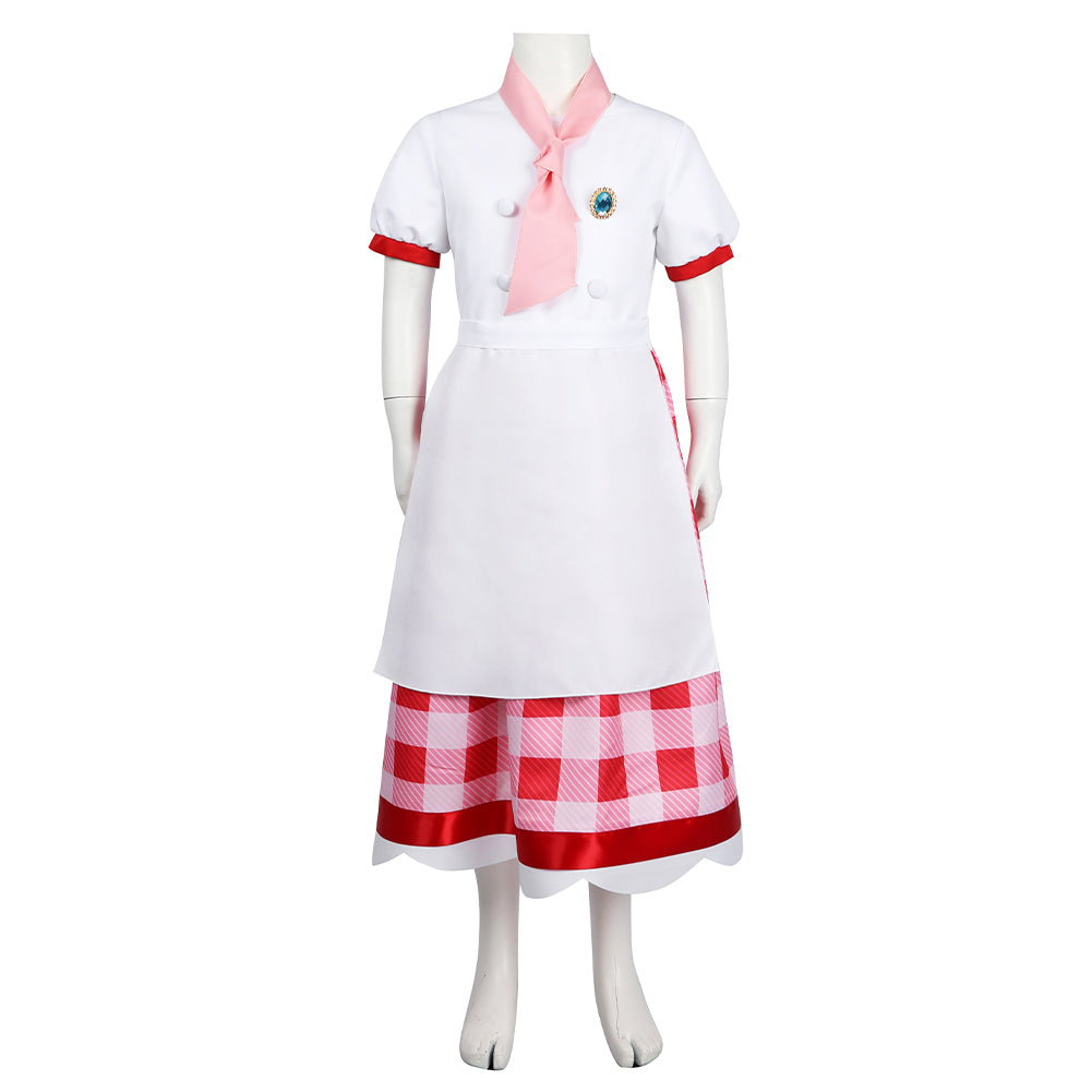 Enfant Jeu Princess Peach: Showtime!(2024) Pâtissière Peach Cosplsy Costume