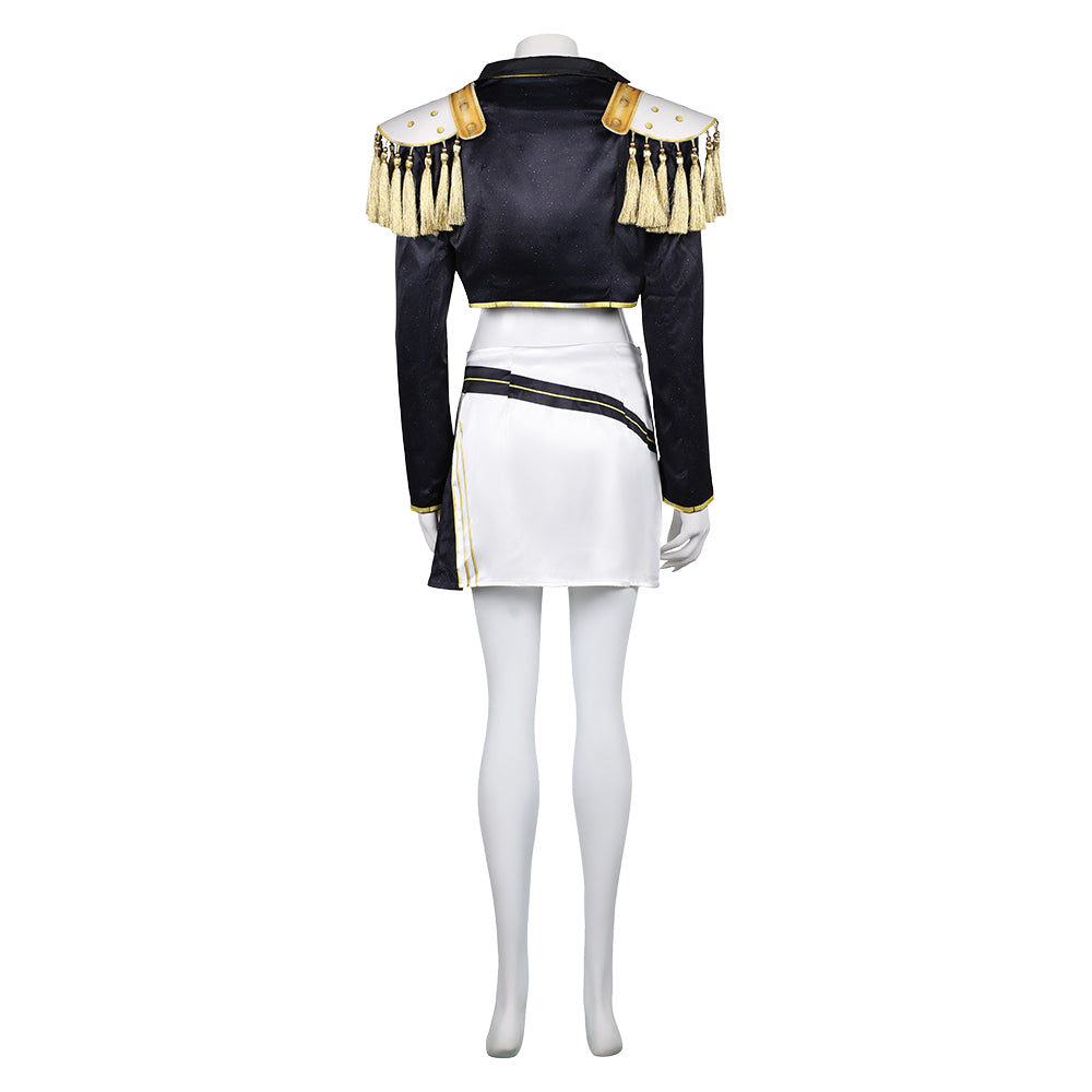 Enfant KPop Demon Hunters(2025) Huntrix Mira Golden Tenue Cosplay Costume