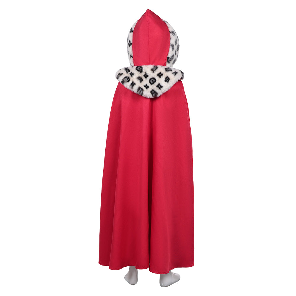 Enfant La Reine des Neiges 1967 Gerda Tenue Rouge Cosplay Costume