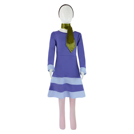 Enfant Scooby Doo Where Are You Daphne Blake Cosplay Costume
