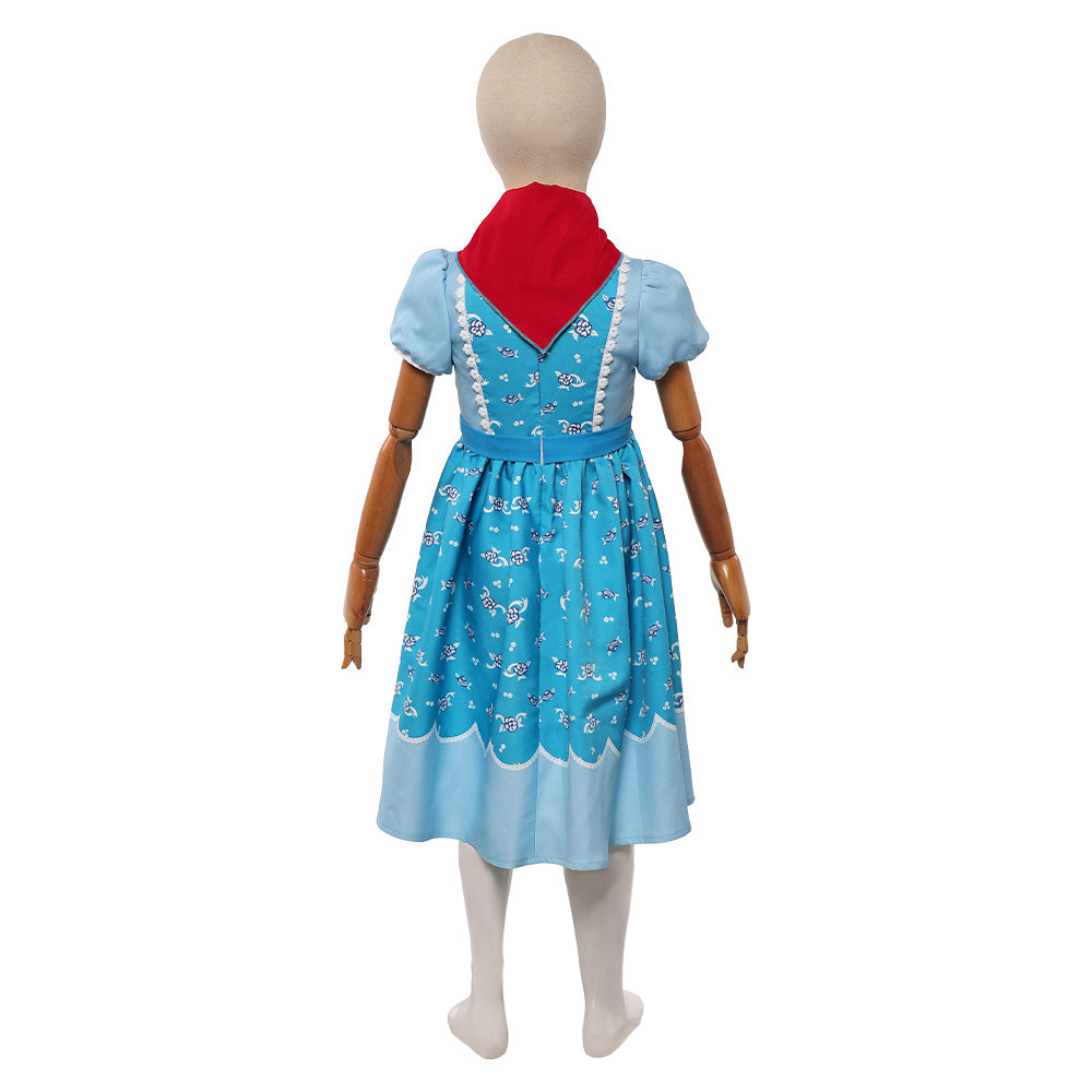 Enfant Stranger Things Saison 5 Holly Wheeler Robe Bleue Cosplay Costume