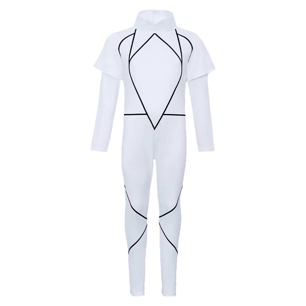 Enfant Stranger Things Saison 5 Kali Combinaison Blanche Cosplay Costume