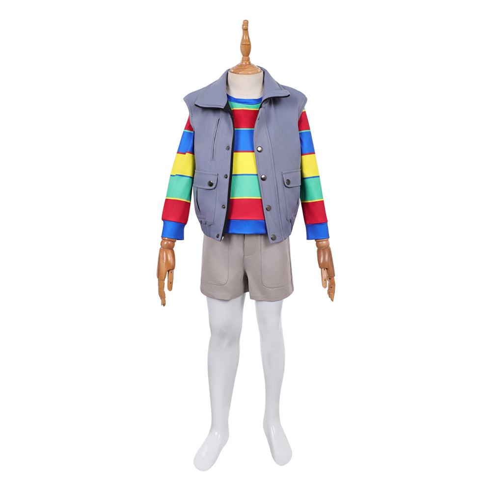 Enfant Stranger Things Saison 5(2025) Derek Tenue Violette Cosplay Costume
