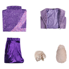 Enfant Zootopia 2(2025) Gazelle Tenue Violette Cosplay Costume