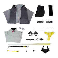 Femme Arknights: Endfield(2026) Endministrator Tenue Grise Cosplay Costume