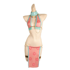 Fairy Tail Lucy Heartfilia Maillot de Bain Bikini Orange Cosplay Costume