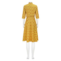 Fantastic Mr. Fox Mme Felicity Renard Robe Jaune Cosplay Costume