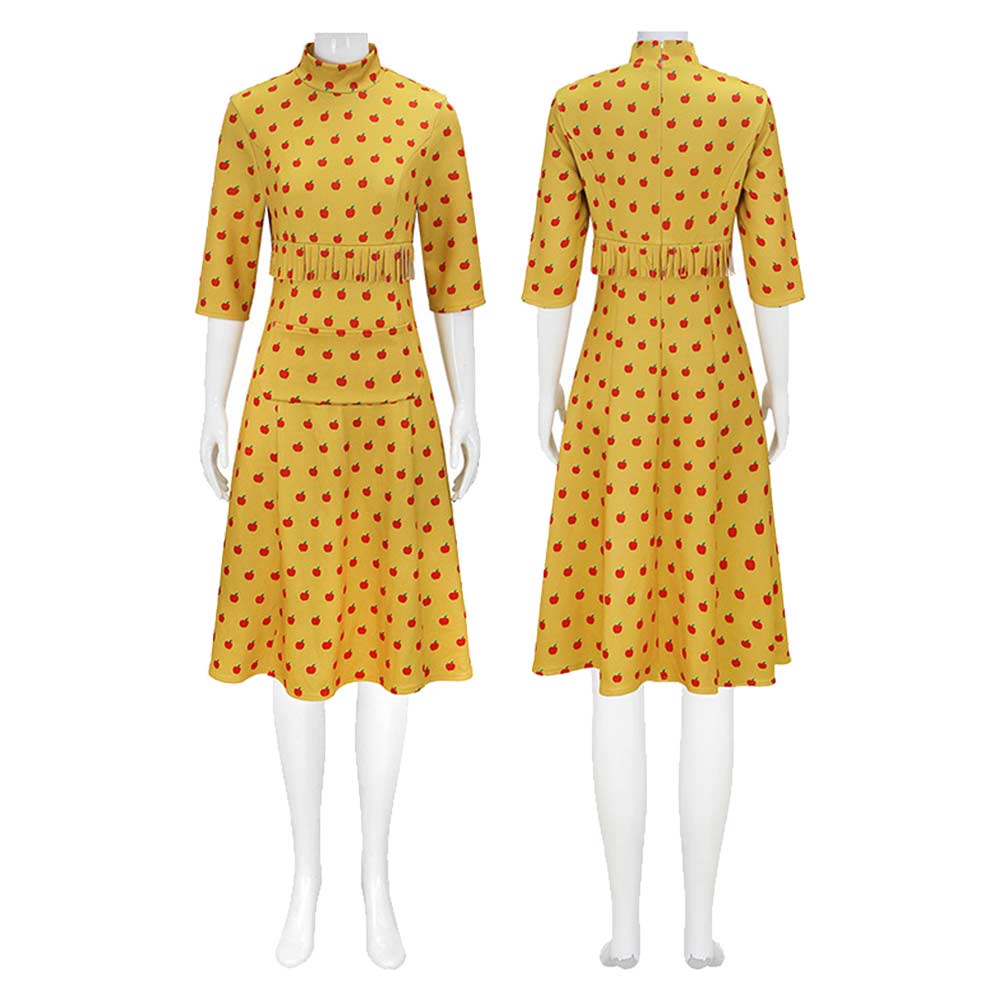 Fantastic Mr. Fox Mme Felicity Renard Robe Jaune Cosplay Costume