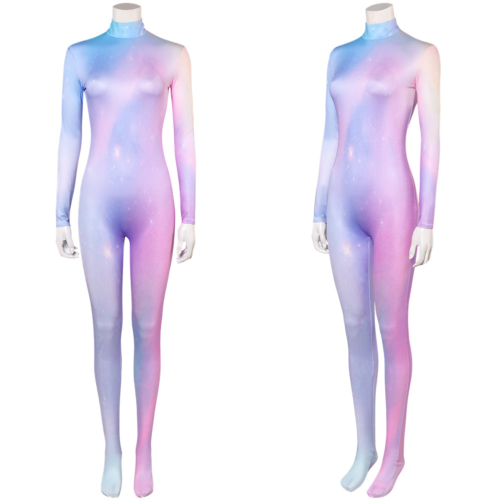 Femme Arcane: League of Legends Saison 2(2024) Viktor Combinaison Bleue et Violette Cosplay Costume