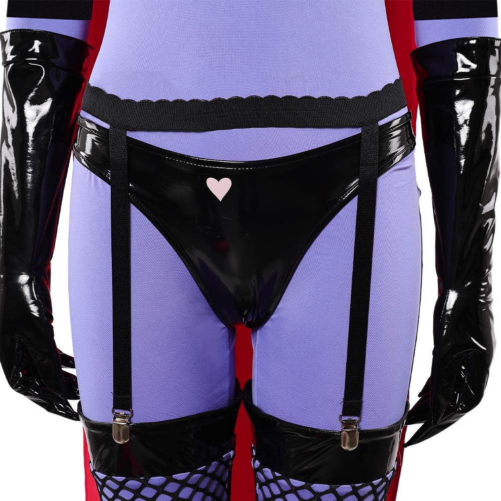 Femme Hazbin Hotel 2(2025) Valentino Tenue Noire et Violette Cosplay Costume