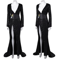 Film Elvira: Mistress of The Dark Elvira Robe Noire Cosplay Costume