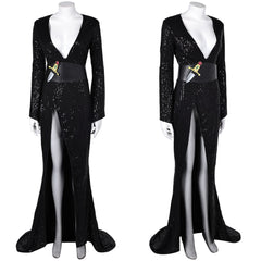 Film Elvira: Mistress of The Dark Elvira Robe Noire Cosplay Costume