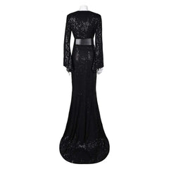 Film Elvira: Mistress of The Dark Elvira Robe Noire Cosplay Costume