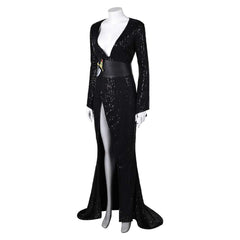 Film Elvira: Mistress of The Dark Elvira Robe Noire Cosplay Costume