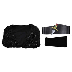 Film Elvira: Mistress of The Dark Elvira Robe Noire Cosplay Costume