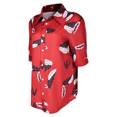 Film The Fall Guy(2024) Jody Moreno Chemise Imprimée Rouge Cosplay Costume