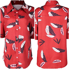 Film The Fall Guy(2024) Jody Moreno Chemise Imprimée Rouge Cosplay Costume