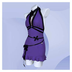 Final Fantasy Tifa Lockhart Robe Violette Cosplay Costume