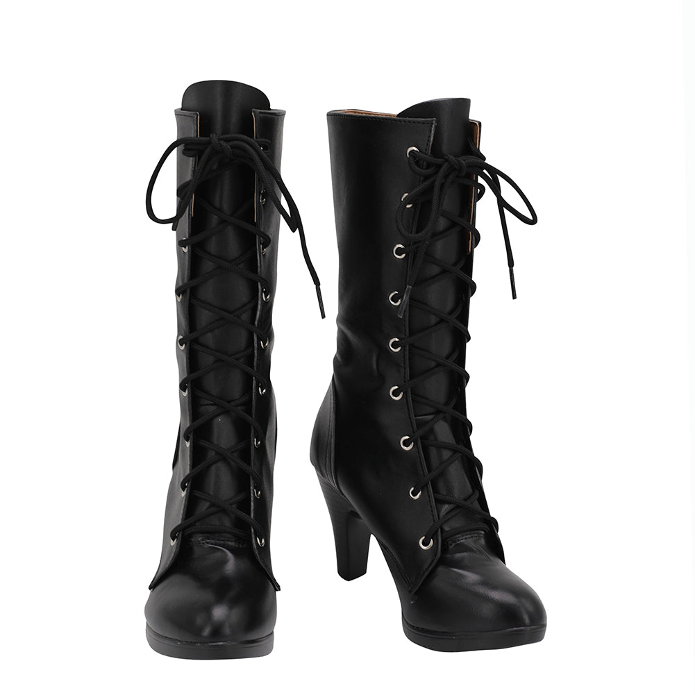 Final Fantasy VII Remake FF7 Tifa Lockhart Cosplay Chaussures Noires
