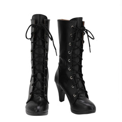 Final Fantasy VII Remake FF7 Tifa Lockhart Cosplay Chaussures Noires