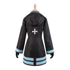 Fire Force Saison 3(2025) Maki Oze Tenue Noire et Violette Cosplay Costume