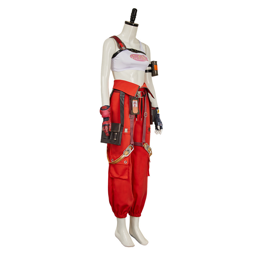 FragPunk(2025) Nitro Tenue Blanche et Orange Cosplay Costume