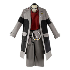 Gachiakuta Enjin Tenue Grise et Rouge Cosplay Costume