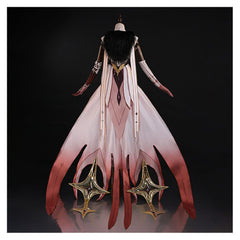 Genshin Impact Asmoday Tenue Rouge Cosplay Costume