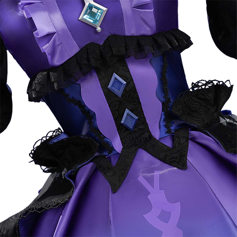 Genshin Impact Clorinde Tenue Violette Cosplay Costume