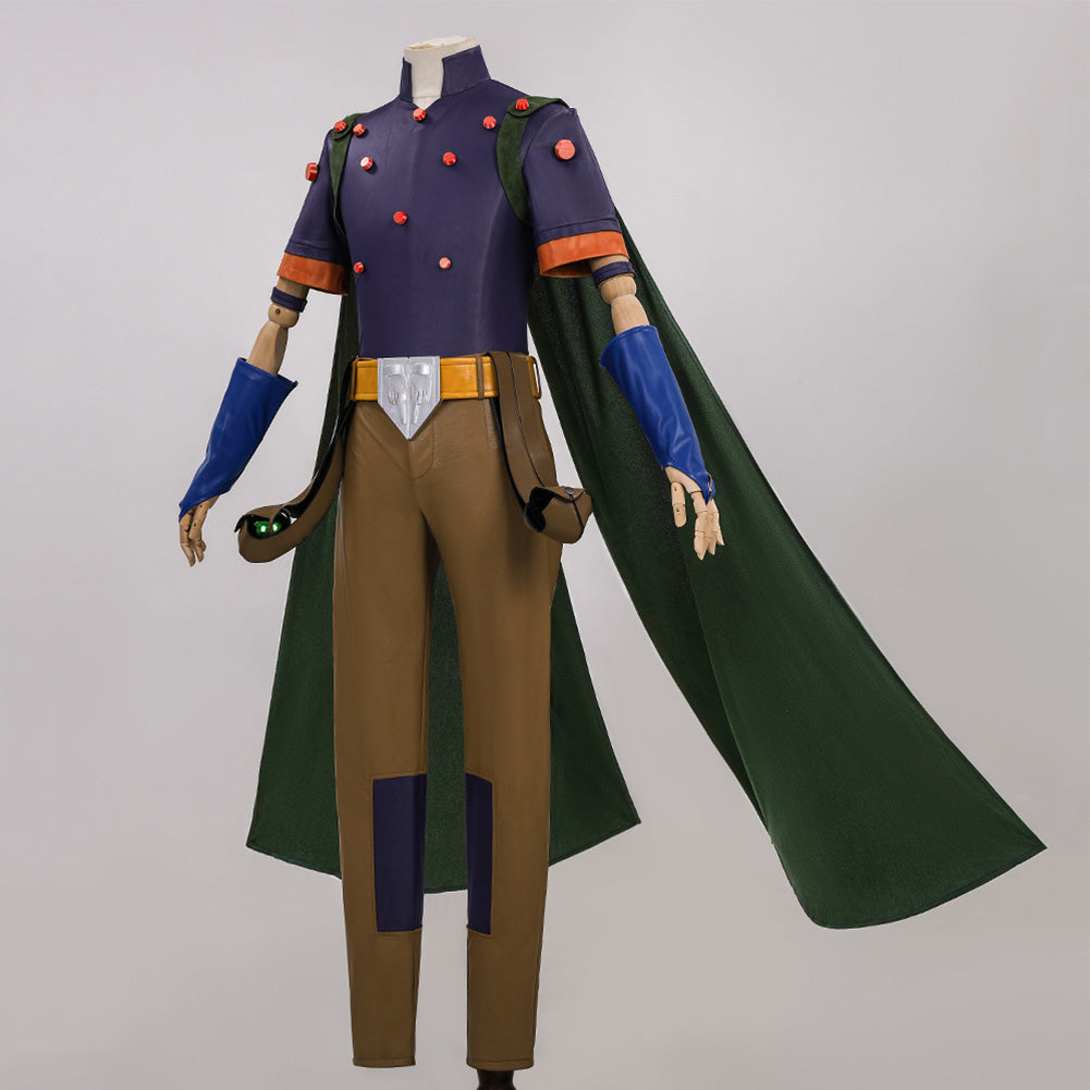 Gyro Zeppeli Tenue Verte et Violette Cosplay Costume