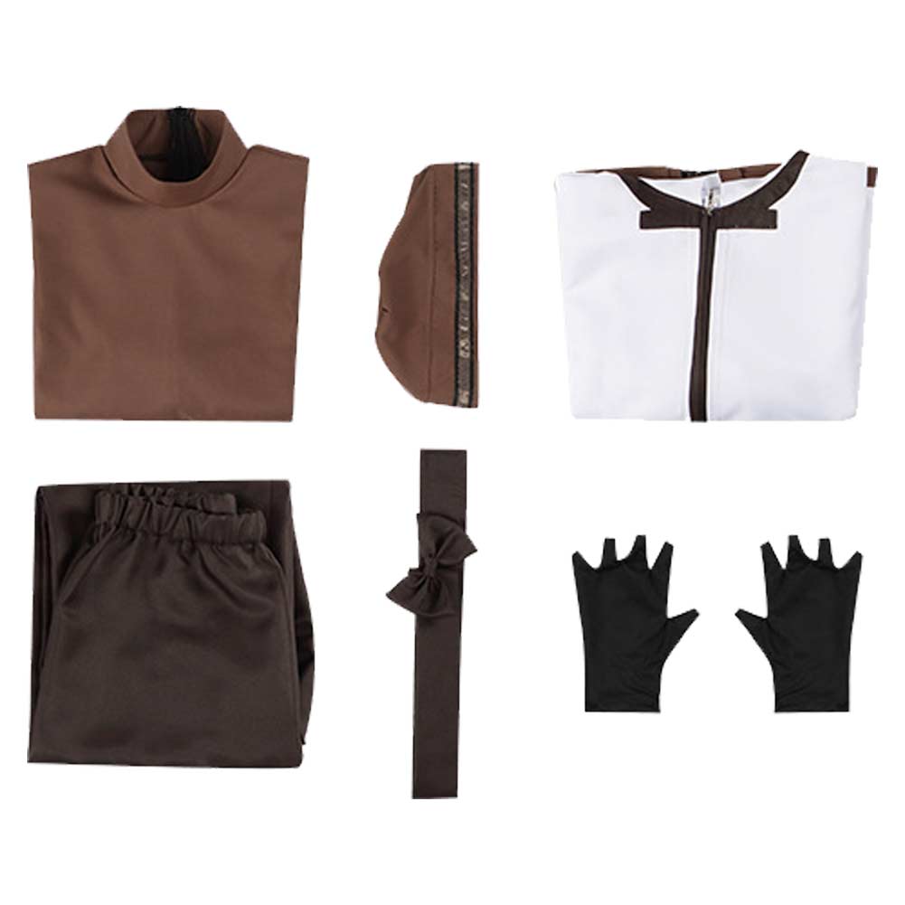 Hack Sign Tsukasa Tenue Blanche et Brune Cosplay Costume