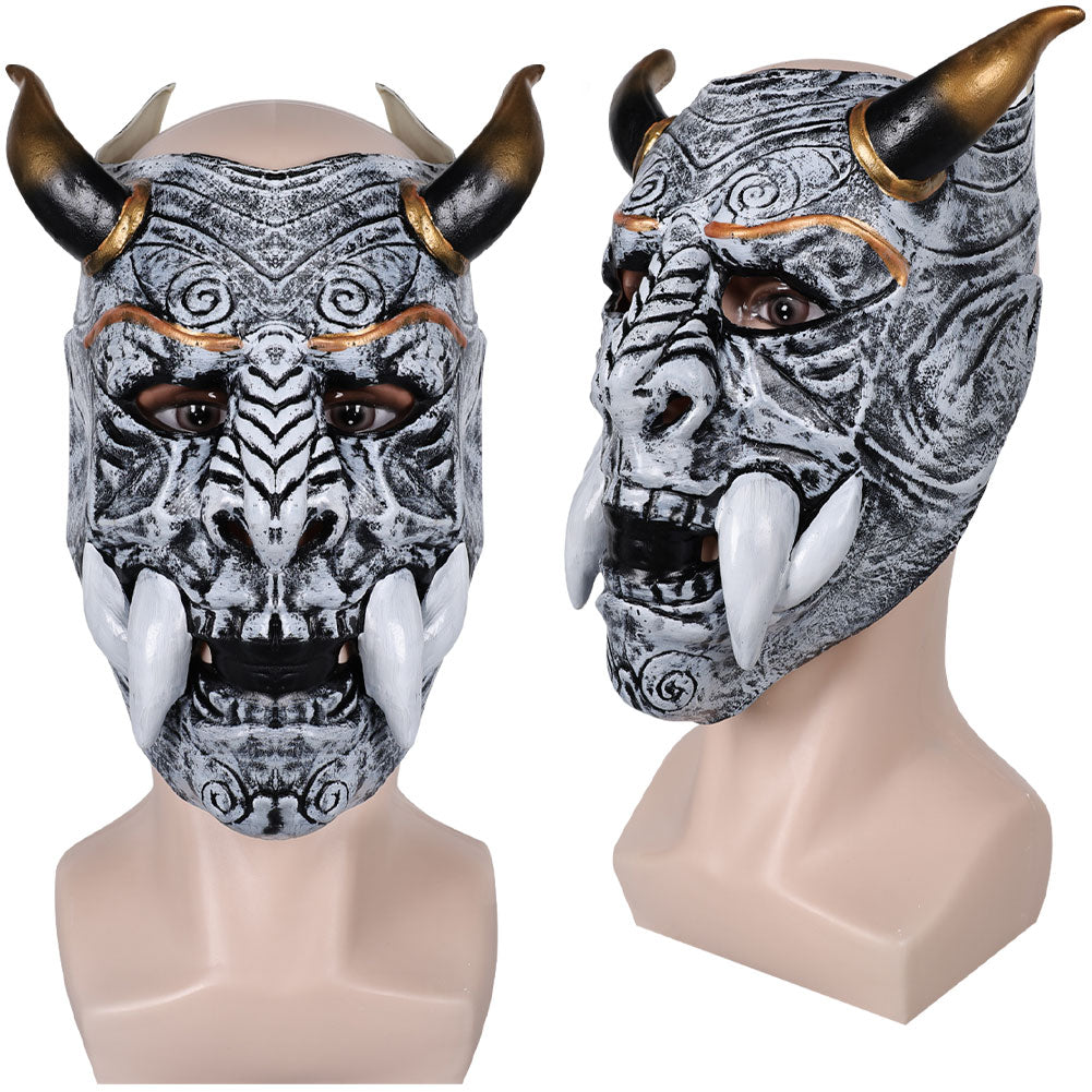 Hannya Diable Japonais Masque Gris Cosplay Accessoire
