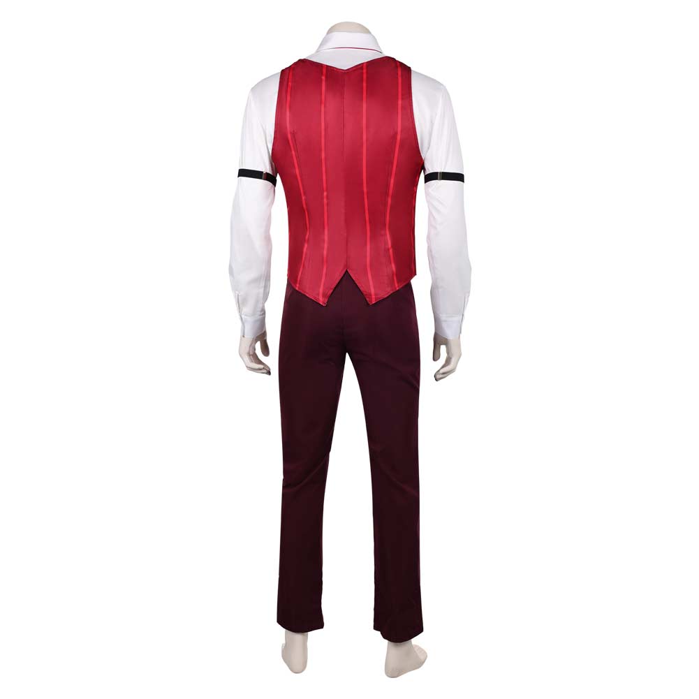 Hazbin Hotel 2(2025) Alastor Tenue de Gilet Rouge Cosplay Costume