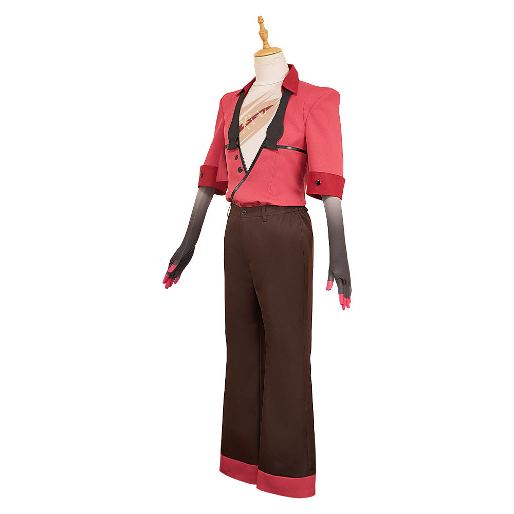 Hazbin Hotel 2(2025) Alastor Tenue Noire et Rouge Cosplay Costume
