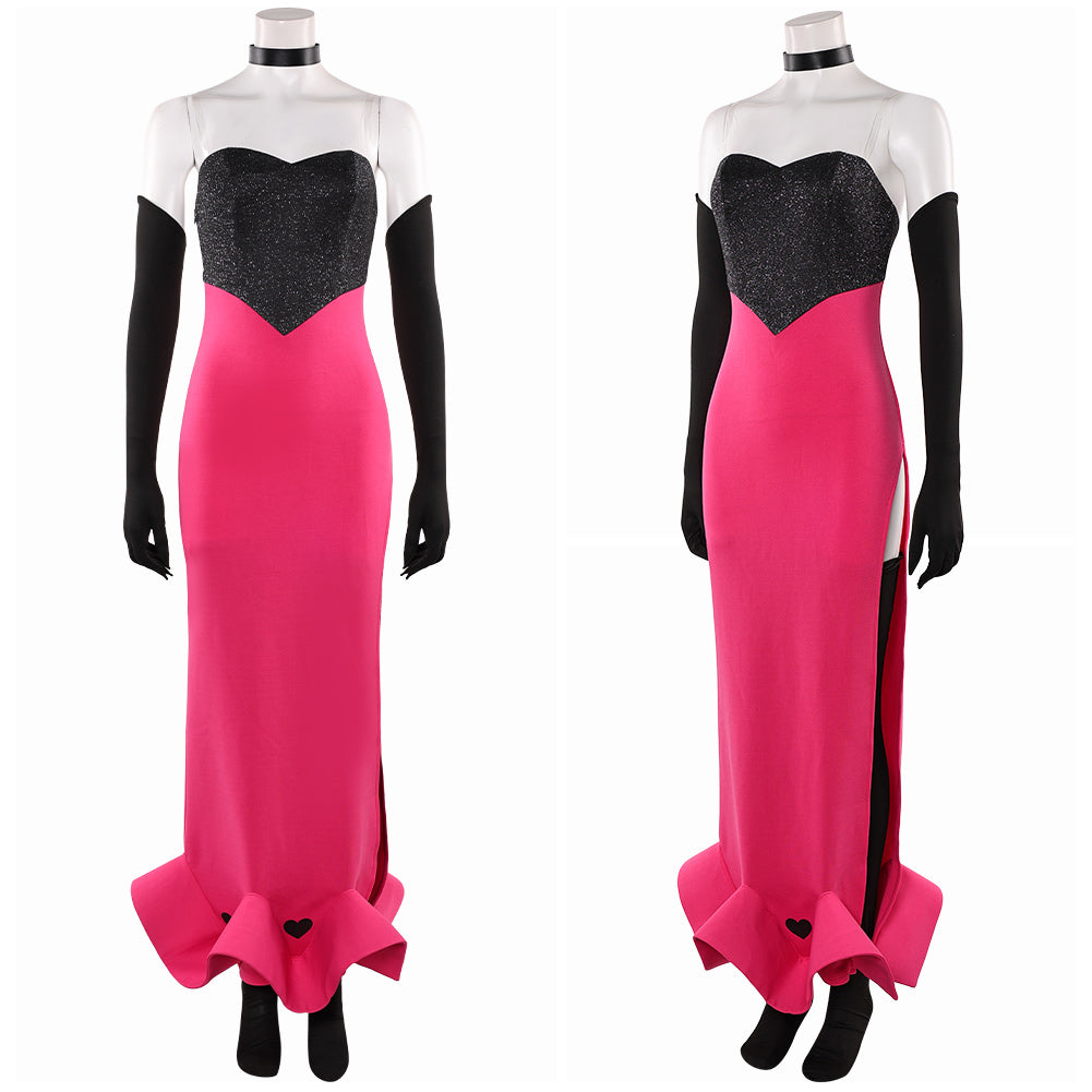Hazbin Hotel 2(2025) Angel Dust Robe Rose et Noire Cosplay Costume