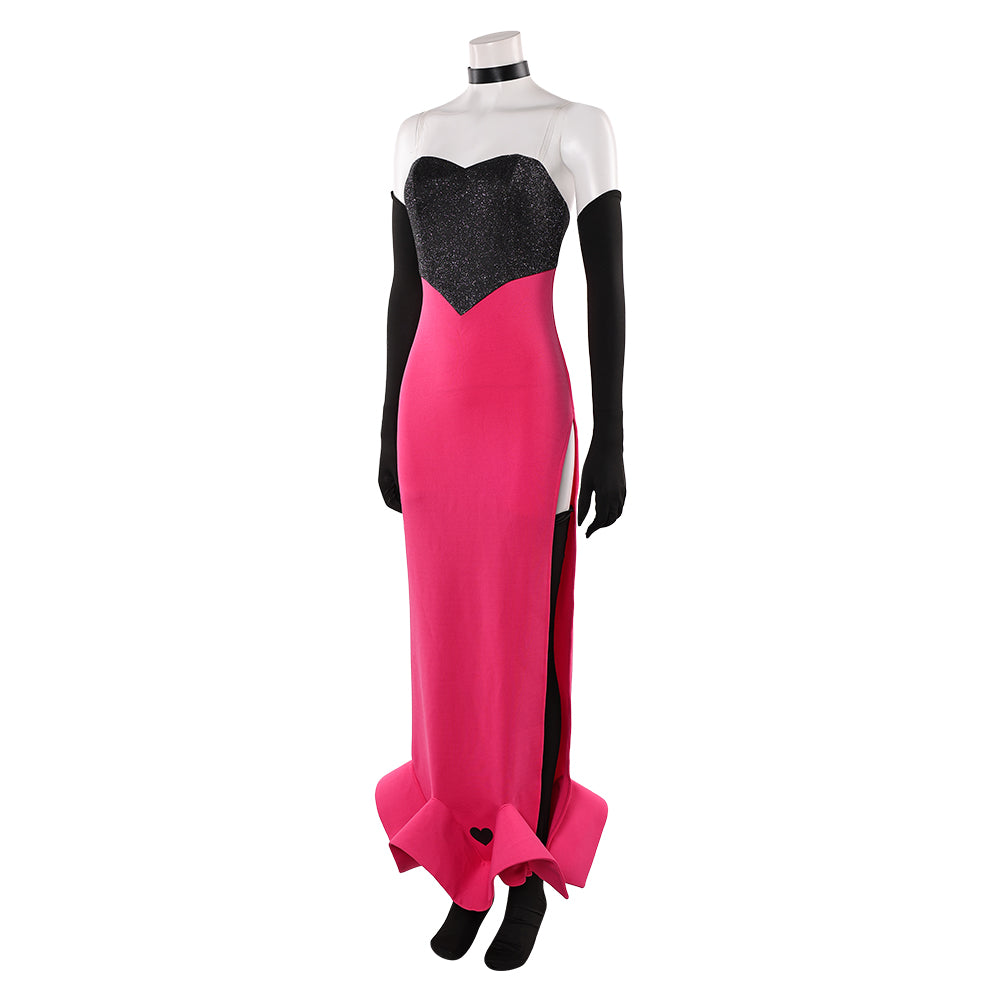 Hazbin Hotel 2(2025) Angel Dust Robe Rose et Noire Cosplay Costume
