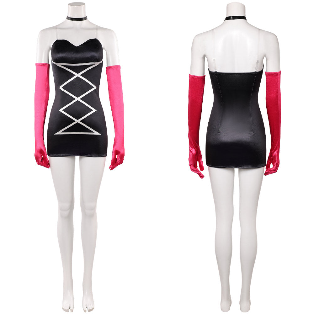 Hazbin Hotel 2(2025) Angel Dust Set de Jupe Noire Cosplay Costume
