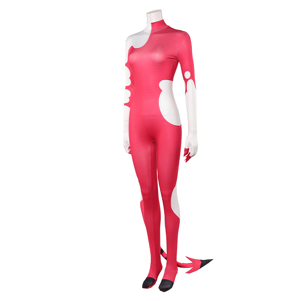 Hazbin Hotel 2(2025) Blitz Combinaison Rouge Cosplay Costume