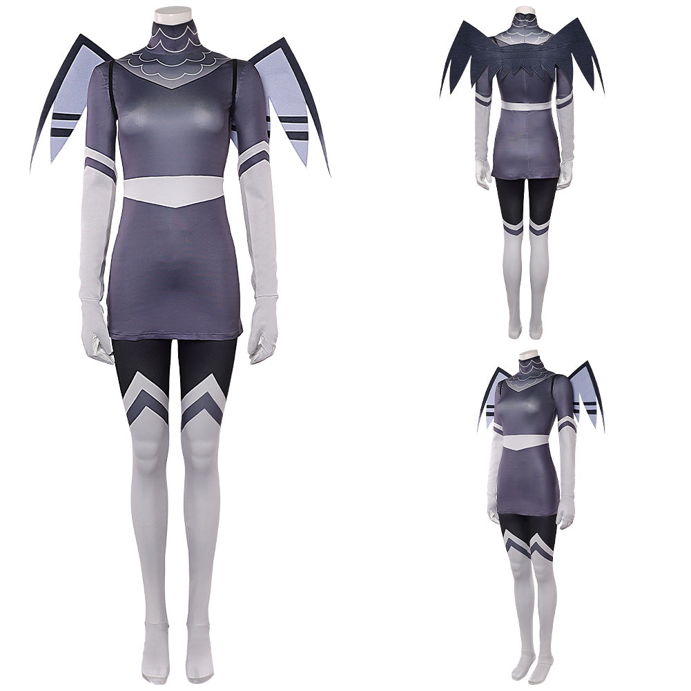 Hazbin Hotel 2(2025) Vaggie Tenue Grise Cosplay Costume