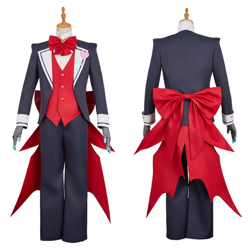 Hazbin Hotel 2(2025) Vox Tenue de Majordome Rouge Cosplay Costume