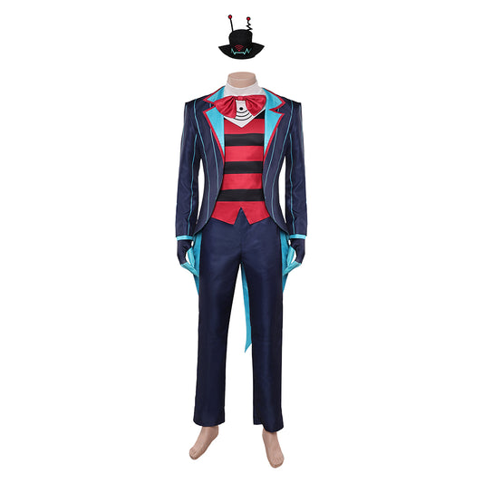 Hazbin Hotel 2(2025) Vox Tenue Imprimée Bleue Cosplay Costume