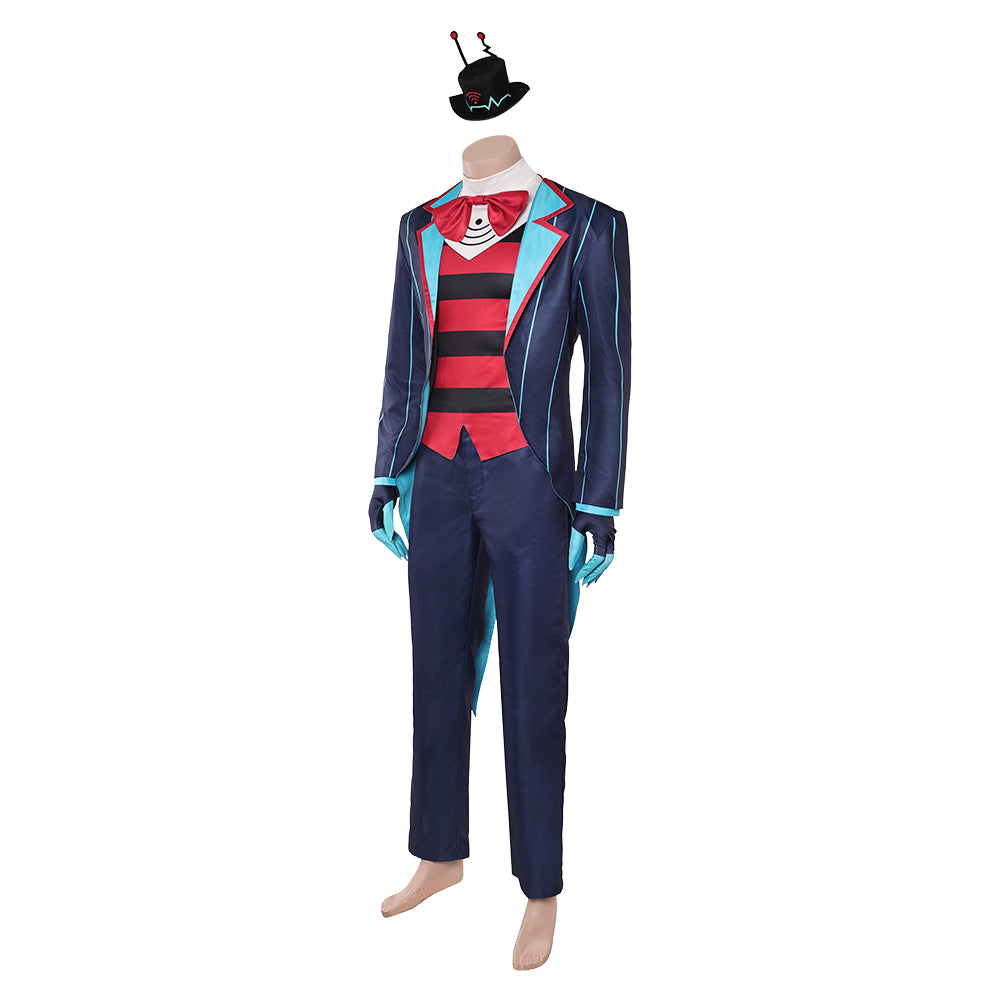 Hazbin Hotel 2(2025) Vox Tenue Imprimée Bleue Cosplay Costume