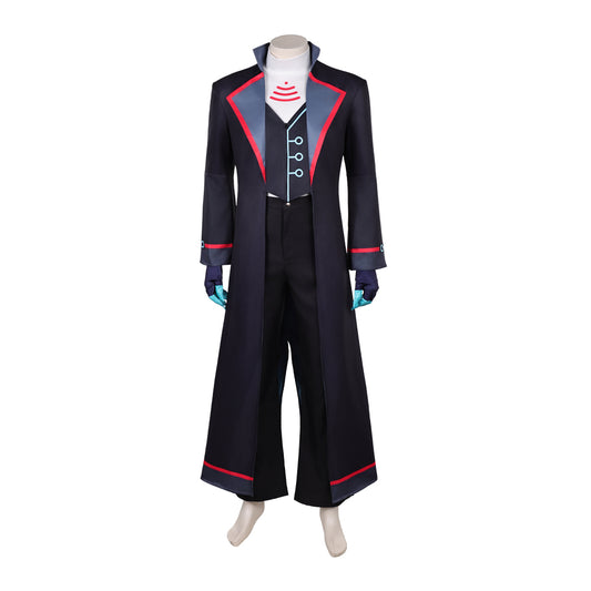 Hazbin Hotel Saison 2(2025) Vox Trench Long Noir Cosplay Costume
